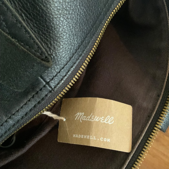 Madewell Black Leather Overnight/Weekender Bag - Picture 9 of 11